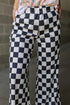 'Lola' Checkered Wide Leg Pants - Celes Fashion
